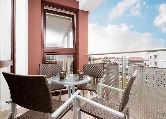 Апартаменты Horyzont Apartamenty- Penthouse Osiedle Jantar Wylotowa Колобжег